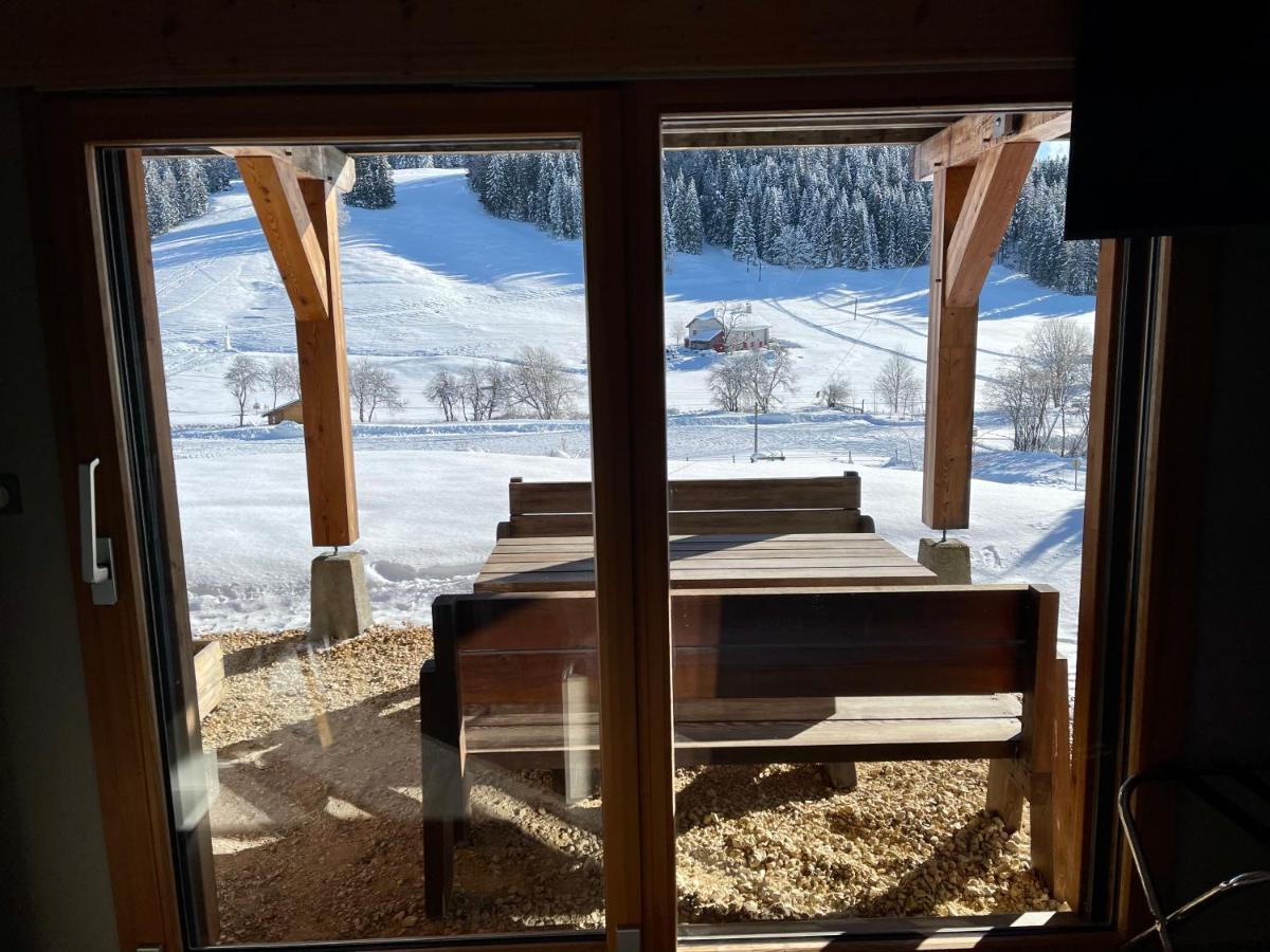 Gite Avec Terrasse Et Belle Vue - Chaletnelda Com Lamoura Buitenkant foto