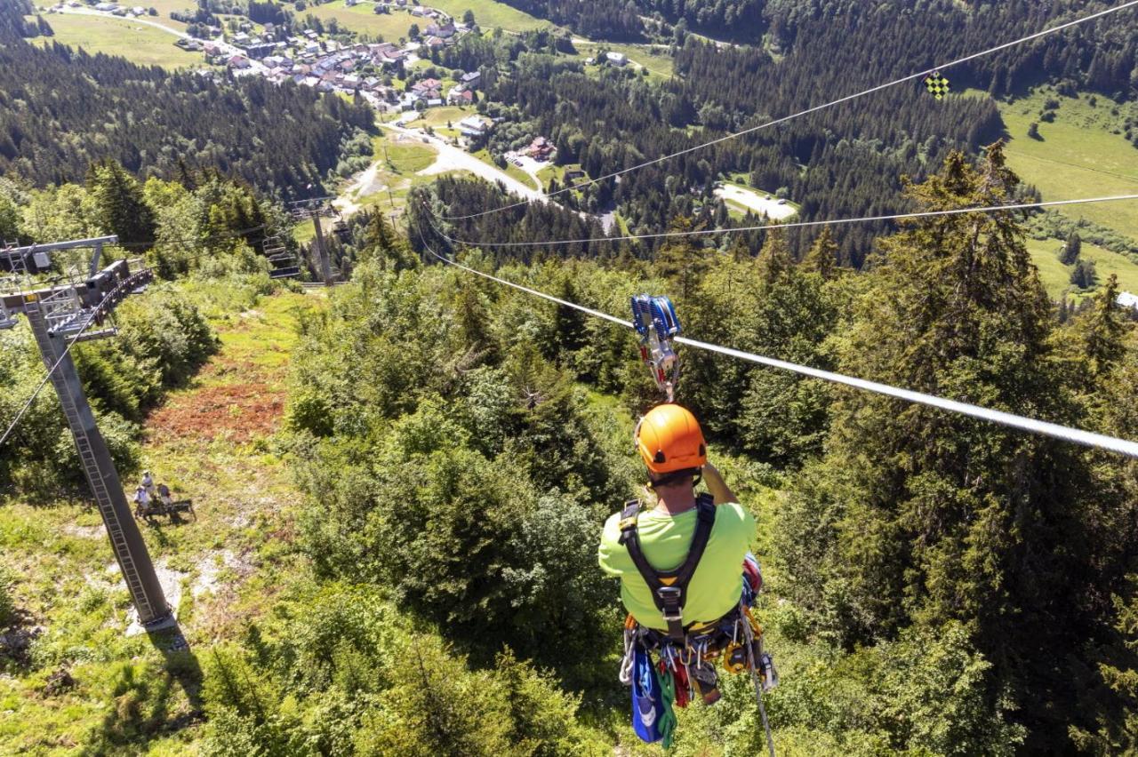 Gite Avec Terrasse Et Belle Vue - Chaletnelda Com Lamoura Buitenkant foto