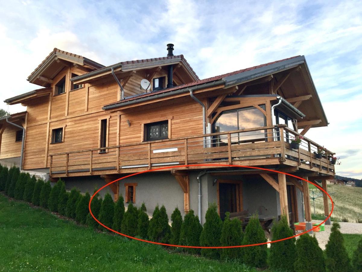 Gite Avec Terrasse Et Belle Vue - Chaletnelda Com Lamoura Buitenkant foto