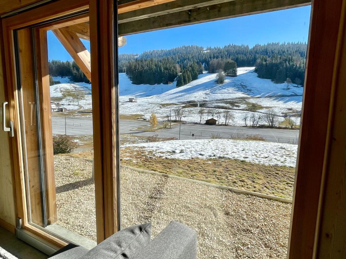 Gite Avec Terrasse Et Belle Vue - Chaletnelda Com Lamoura Buitenkant foto