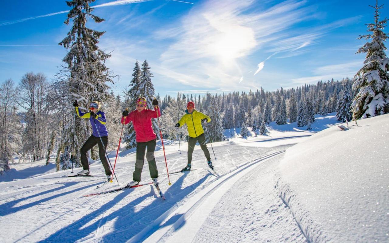 Gite Avec Terrasse Et Belle Vue - Chaletnelda Com Lamoura Buitenkant foto